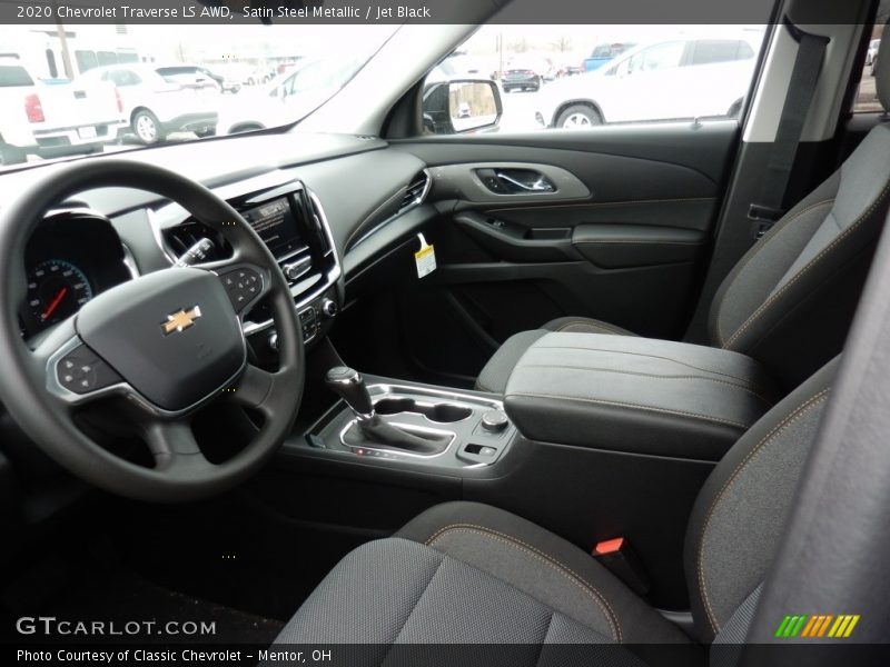 Satin Steel Metallic / Jet Black 2020 Chevrolet Traverse LS AWD