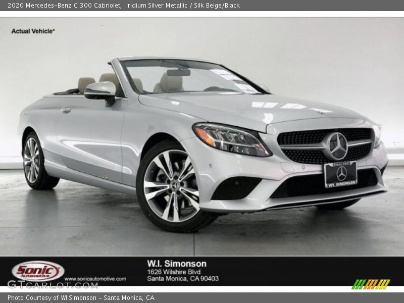 Iridium Silver Metallic / Silk Beige/Black 2020 Mercedes-Benz C 300 Cabriolet