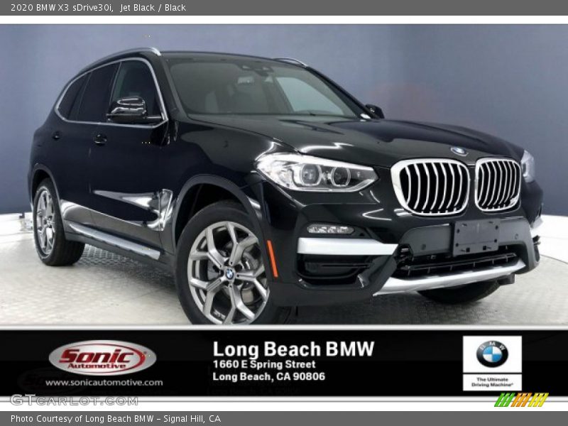 Jet Black / Black 2020 BMW X3 sDrive30i