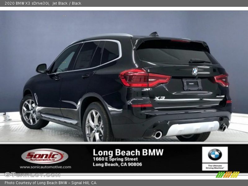 Jet Black / Black 2020 BMW X3 sDrive30i
