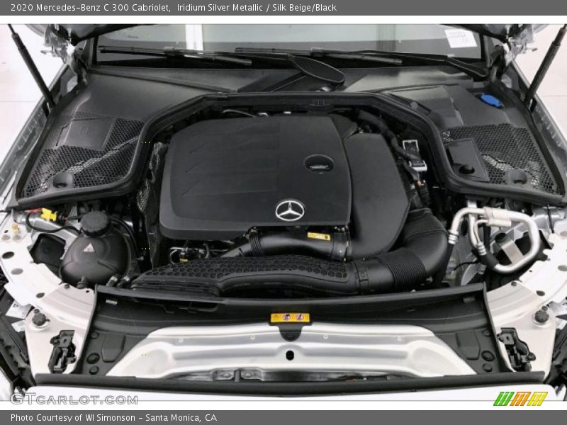 Iridium Silver Metallic / Silk Beige/Black 2020 Mercedes-Benz C 300 Cabriolet