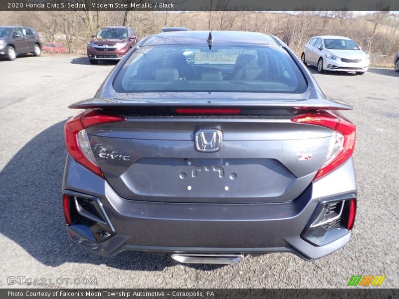 Modern Steel Metallic / Black 2020 Honda Civic Si Sedan