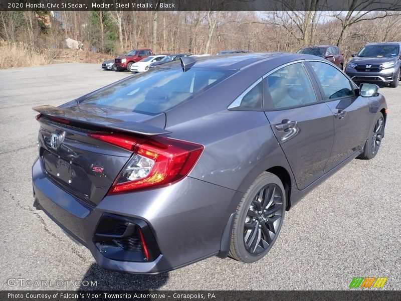 Modern Steel Metallic / Black 2020 Honda Civic Si Sedan