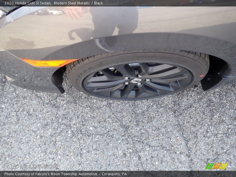 Modern Steel Metallic / Black 2020 Honda Civic Si Sedan