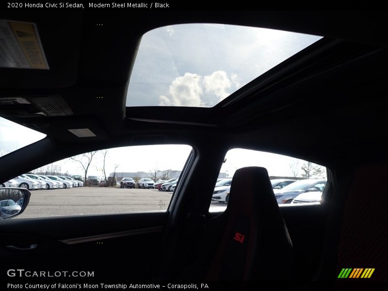 Modern Steel Metallic / Black 2020 Honda Civic Si Sedan