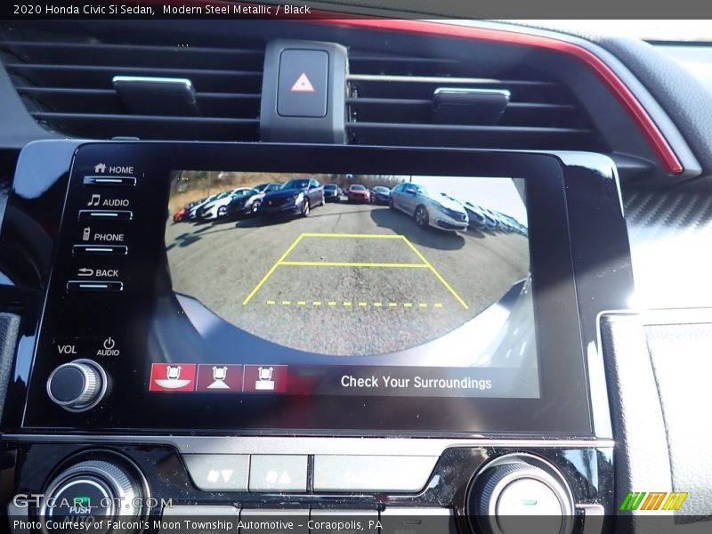 Modern Steel Metallic / Black 2020 Honda Civic Si Sedan
