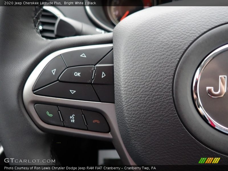 Bright White / Black 2020 Jeep Cherokee Latitude Plus