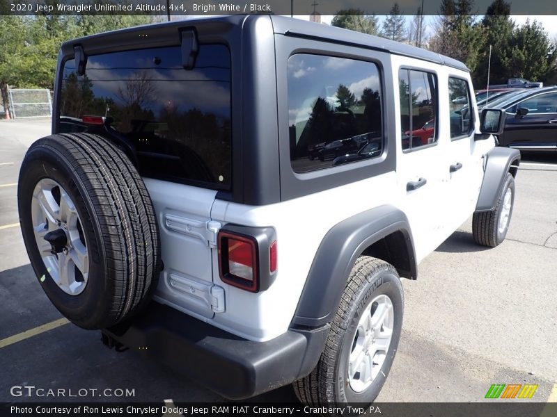 Bright White / Black 2020 Jeep Wrangler Unlimited Altitude 4x4