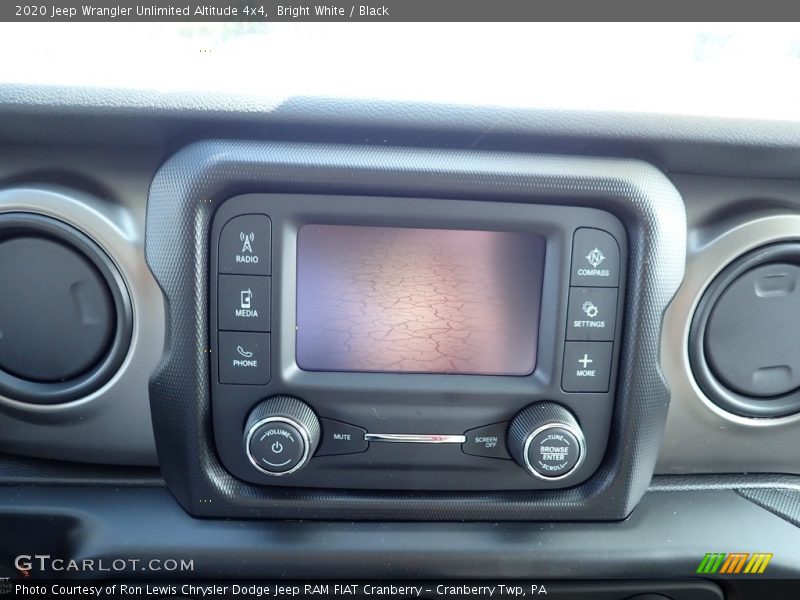 Bright White / Black 2020 Jeep Wrangler Unlimited Altitude 4x4