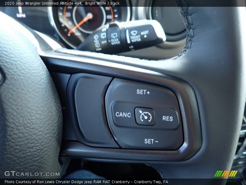 Bright White / Black 2020 Jeep Wrangler Unlimited Altitude 4x4