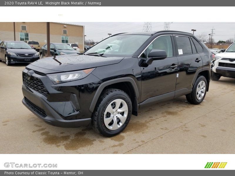 Midnight Black Metallic / Nutmeg 2020 Toyota RAV4 LE