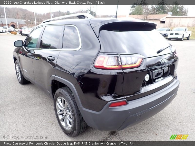 Diamond Black Crystal Pearl / Black 2020 Jeep Cherokee Latitude Plus