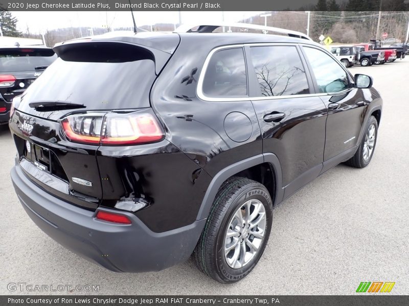 Diamond Black Crystal Pearl / Black 2020 Jeep Cherokee Latitude Plus