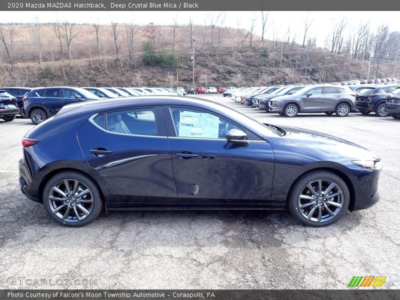 Deep Crystal Blue Mica / Black 2020 Mazda MAZDA3 Hatchback