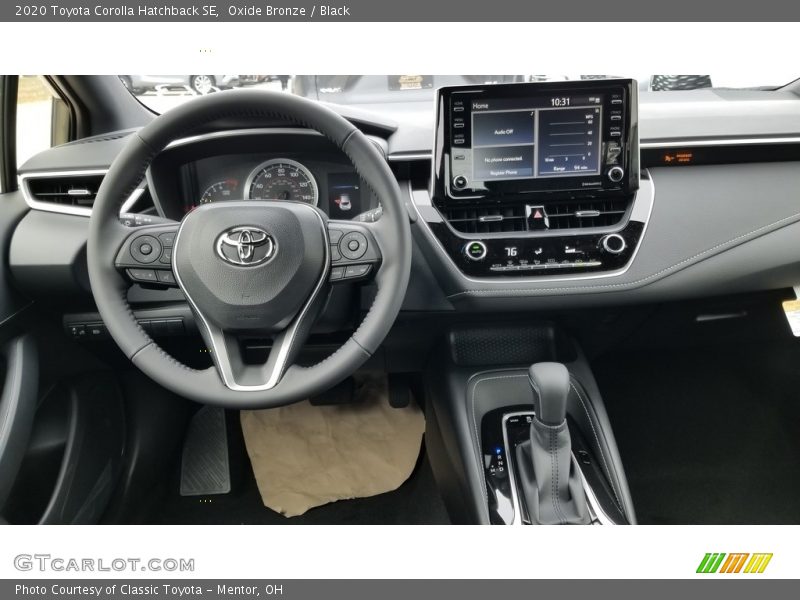 Dashboard of 2020 Corolla Hatchback SE