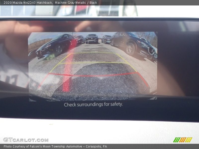 Machine Gray Metallic / Black 2020 Mazda MAZDA3 Hatchback