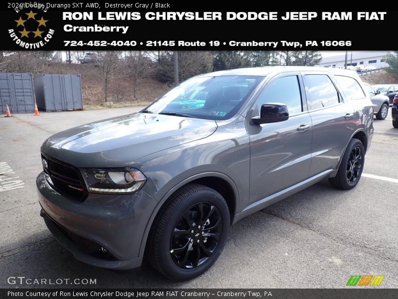 Destroyer Gray / Black 2020 Dodge Durango SXT AWD