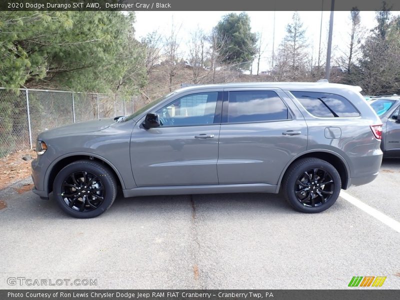Destroyer Gray / Black 2020 Dodge Durango SXT AWD