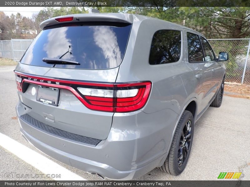 Destroyer Gray / Black 2020 Dodge Durango SXT AWD