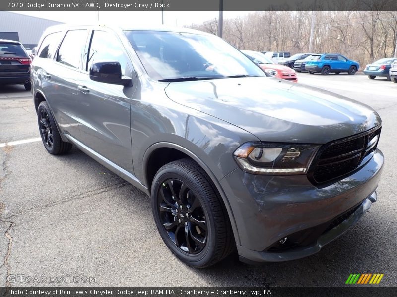 Destroyer Gray / Black 2020 Dodge Durango SXT AWD