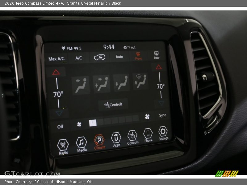 Granite Crystal Metallic / Black 2020 Jeep Compass Limted 4x4