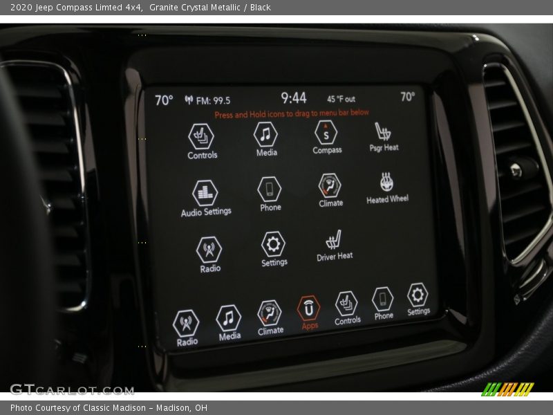 Granite Crystal Metallic / Black 2020 Jeep Compass Limted 4x4