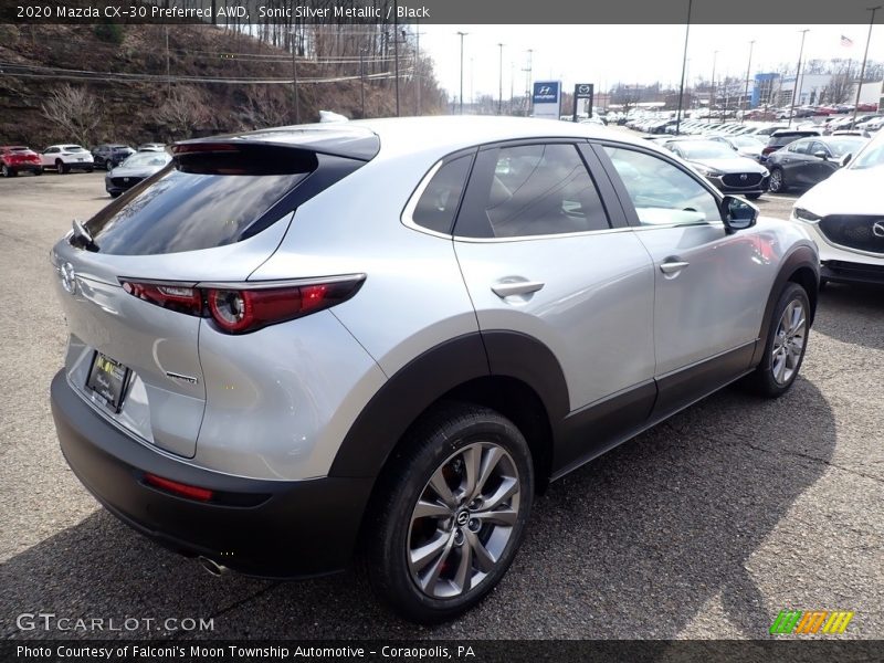 Sonic Silver Metallic / Black 2020 Mazda CX-30 Preferred AWD
