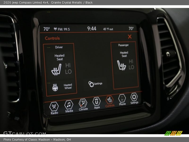 Granite Crystal Metallic / Black 2020 Jeep Compass Limted 4x4