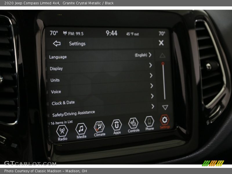 Granite Crystal Metallic / Black 2020 Jeep Compass Limted 4x4