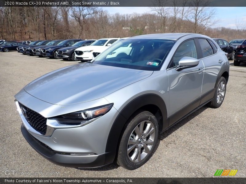 Sonic Silver Metallic / Black 2020 Mazda CX-30 Preferred AWD