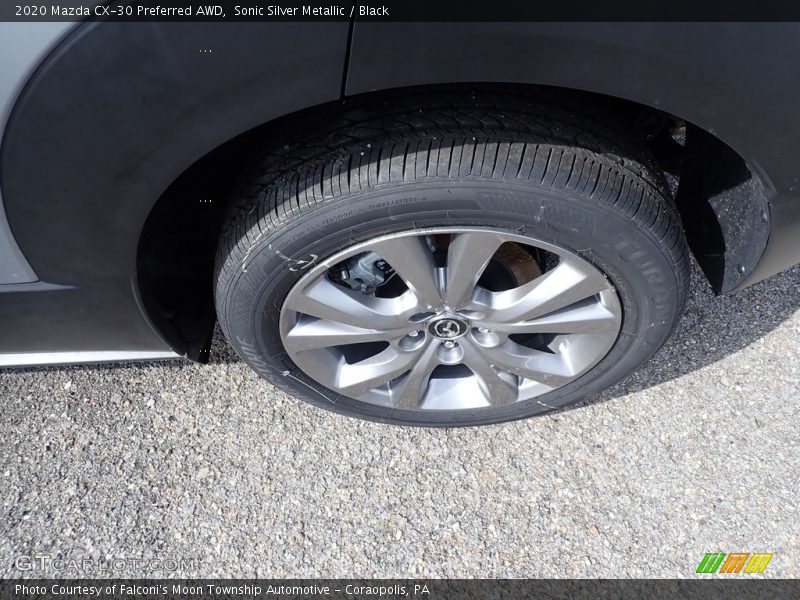 Sonic Silver Metallic / Black 2020 Mazda CX-30 Preferred AWD