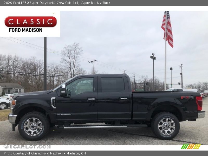 Agate Black / Black 2020 Ford F350 Super Duty Lariat Crew Cab 4x4