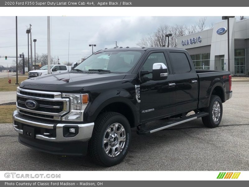 Agate Black / Black 2020 Ford F350 Super Duty Lariat Crew Cab 4x4