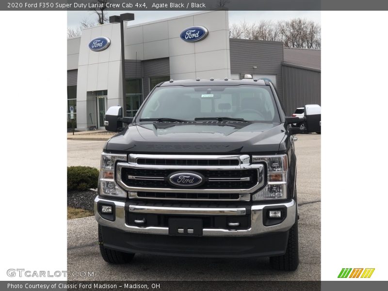 Agate Black / Black 2020 Ford F350 Super Duty Lariat Crew Cab 4x4