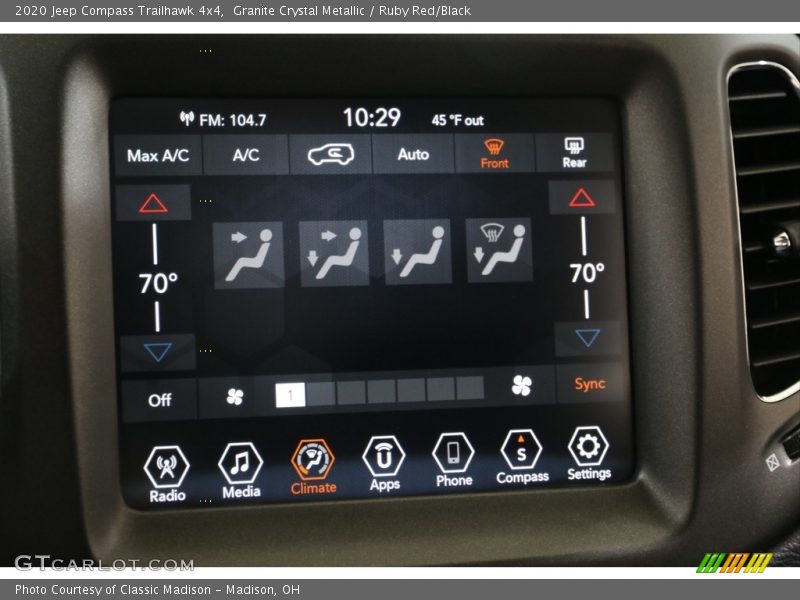 Granite Crystal Metallic / Ruby Red/Black 2020 Jeep Compass Trailhawk 4x4