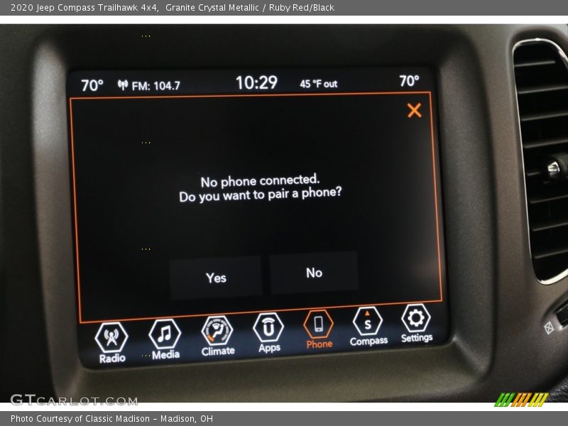 Granite Crystal Metallic / Ruby Red/Black 2020 Jeep Compass Trailhawk 4x4