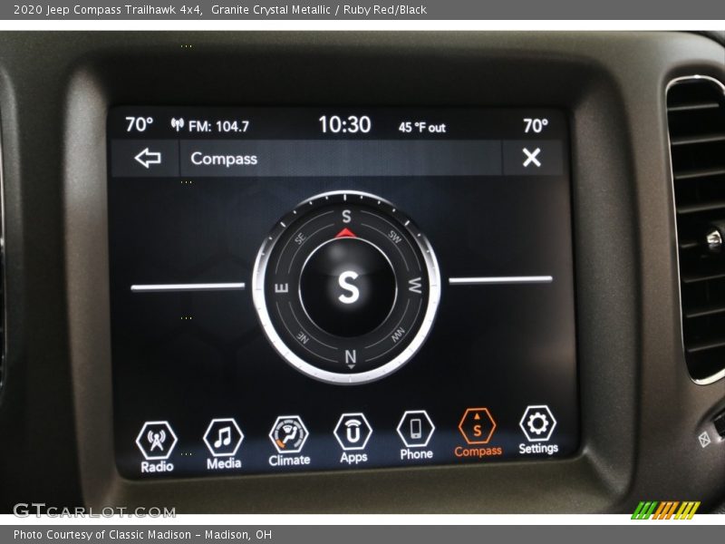 Granite Crystal Metallic / Ruby Red/Black 2020 Jeep Compass Trailhawk 4x4