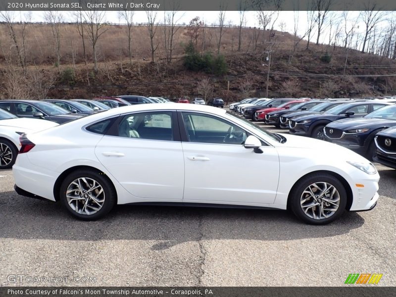 Quartz White / Dark Gray 2020 Hyundai Sonata SEL