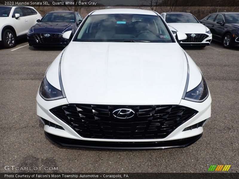 Quartz White / Dark Gray 2020 Hyundai Sonata SEL