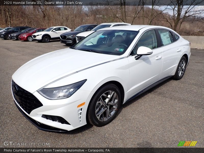 Quartz White / Dark Gray 2020 Hyundai Sonata SEL