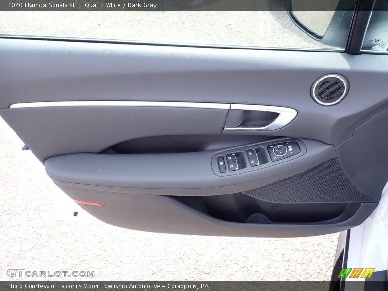 Quartz White / Dark Gray 2020 Hyundai Sonata SEL