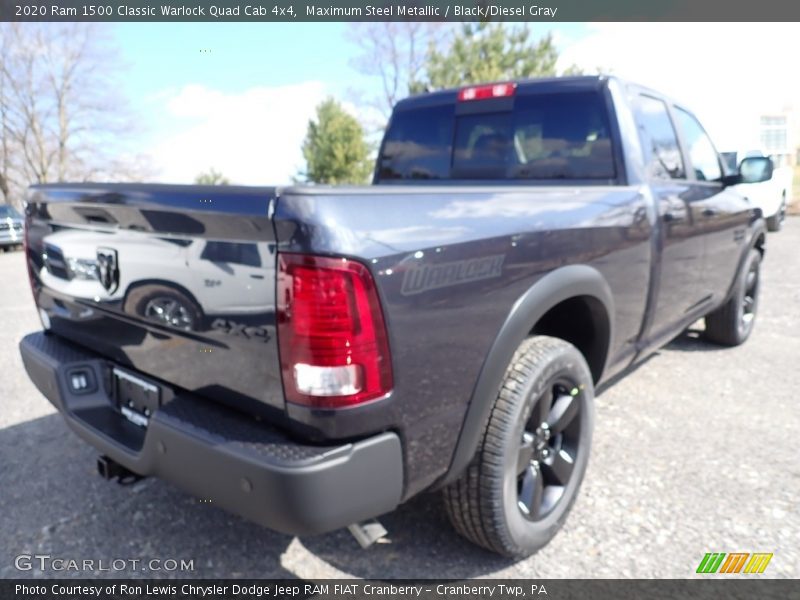 Maximum Steel Metallic / Black/Diesel Gray 2020 Ram 1500 Classic Warlock Quad Cab 4x4
