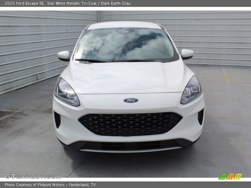 Star White Metallic Tri-Coat / Dark Earth Gray 2020 Ford Escape SE