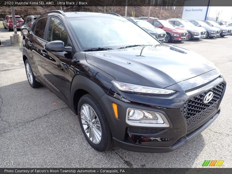 Ultra Black / Black 2020 Hyundai Kona SEL AWD