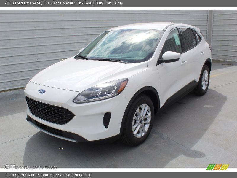 Star White Metallic Tri-Coat / Dark Earth Gray 2020 Ford Escape SE