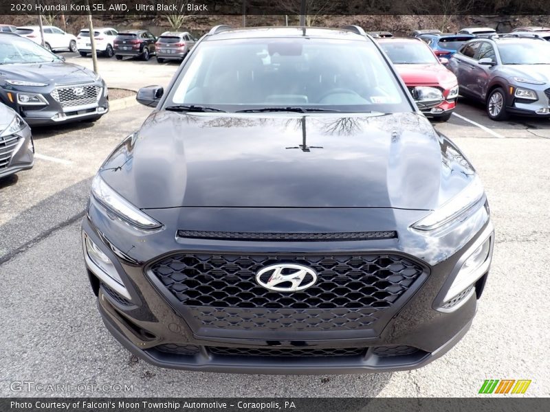 Ultra Black / Black 2020 Hyundai Kona SEL AWD