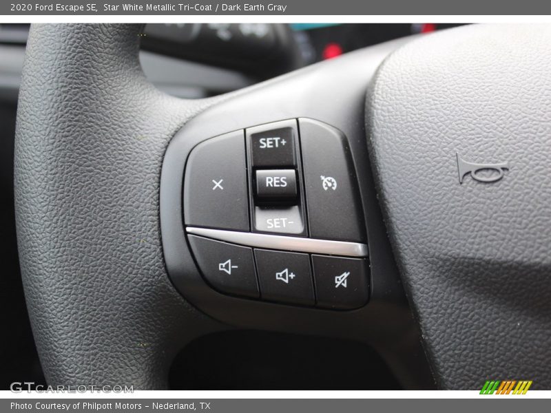 Star White Metallic Tri-Coat / Dark Earth Gray 2020 Ford Escape SE
