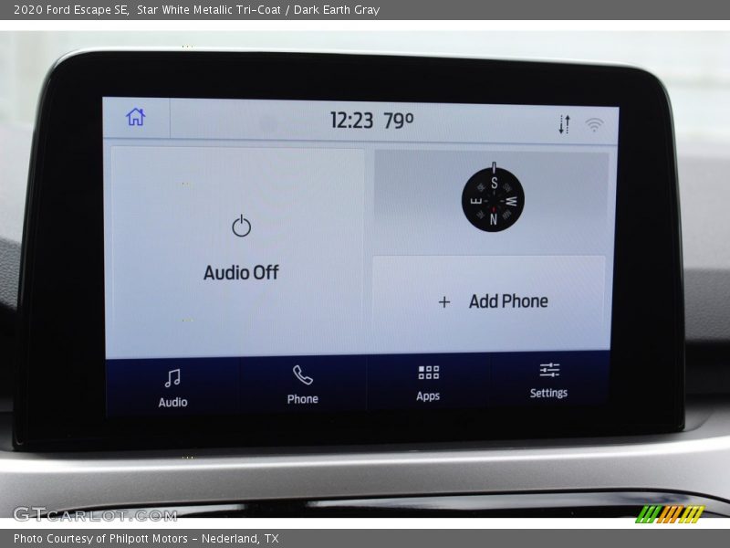 Star White Metallic Tri-Coat / Dark Earth Gray 2020 Ford Escape SE