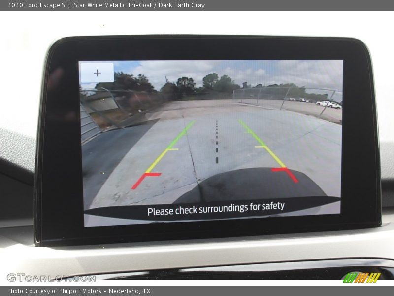 Star White Metallic Tri-Coat / Dark Earth Gray 2020 Ford Escape SE