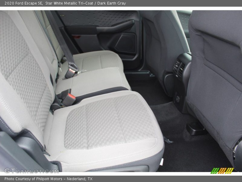 Star White Metallic Tri-Coat / Dark Earth Gray 2020 Ford Escape SE